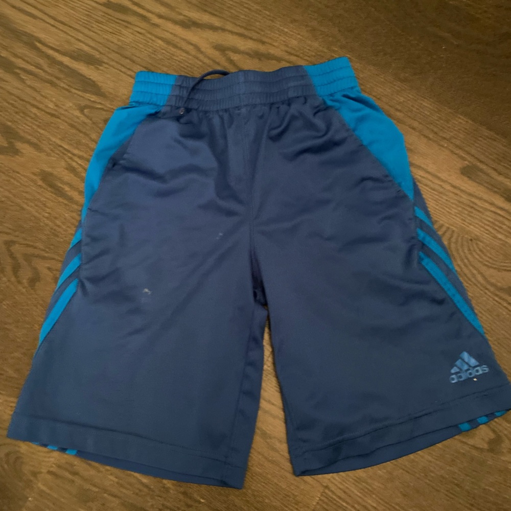Adidas blue shorts, great condition